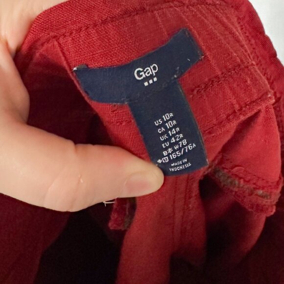 Gap Burnt Orange Paper Bag Pants - Picture 7 of 11